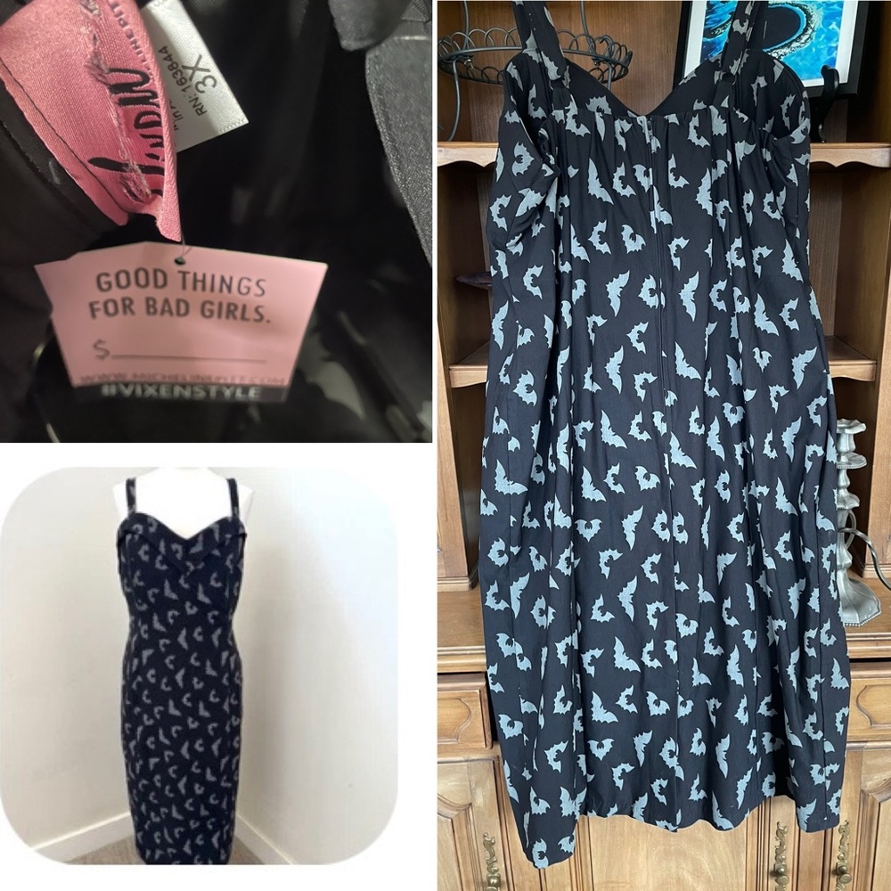 Vixen Micheline Pitt Bat Dress 3x Wiggle